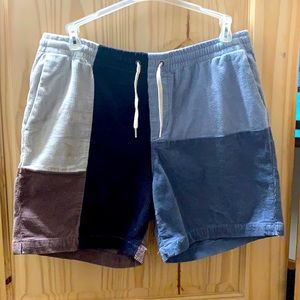 Mens PacSun Corduroy patch shorts